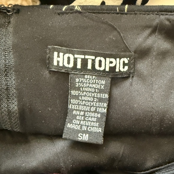 Hot Topic Floral Insects Swing Dress Black Halter Tulle Novelty Retro Small - Picture 9 of 10